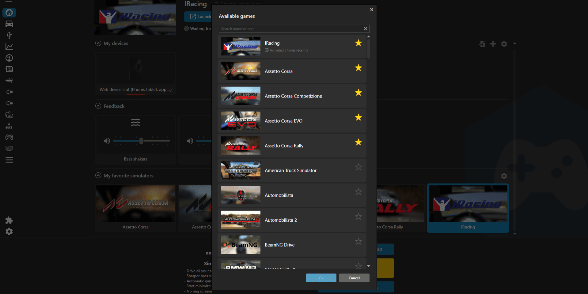 Simhub - Select iracin 2
